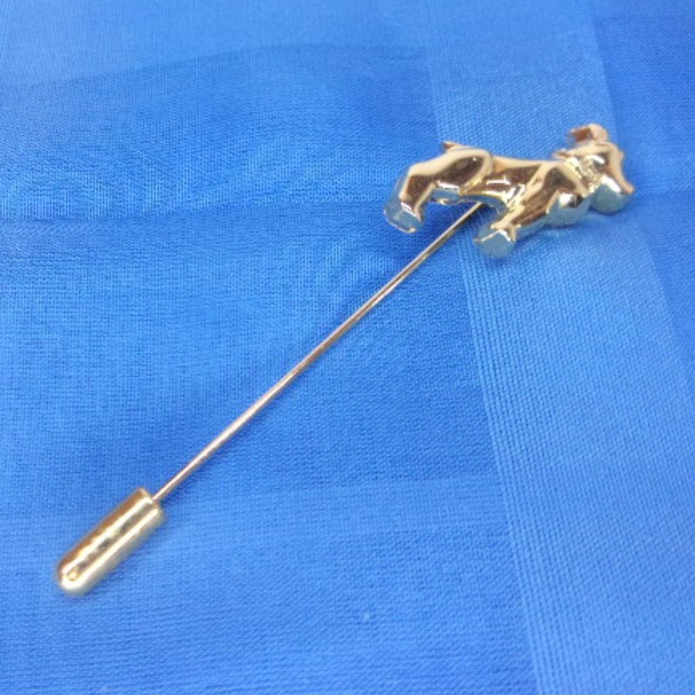 Mack Bulldog Gold Tone Stick Pin